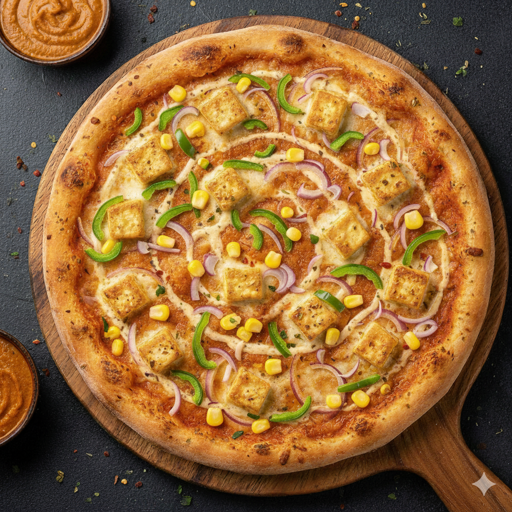 Indi Makhni Paneer Pizza